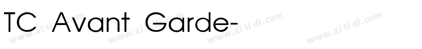 TC Avant Garde字体转换